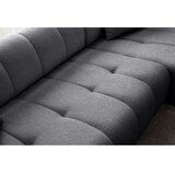 Atelier Del Sofa ugaona garnitura petra right dark grey | Eponuda.com