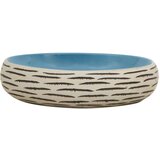 Nadgradni Nadpultni umivalnik večbarven ovalni 59x40x15 cm kera | Shoptok.si