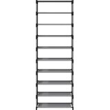  Stalak za cipele 10 slojeva sivi 54x28x158 cm netkana tkanina | shoptok.hr