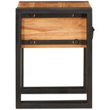  Konačna Stolić Smeđa i crna 30 x 30 x 40 cm Čvrsto drvo akacije | shoptok.hr