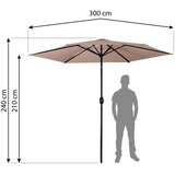 Plonos vrtni suncobran 300 cm bež | shoptok.hr