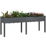  Sadilica s oblogom siva 203 x 53 x 76 cm od masivne jelovine | shoptok.hr