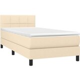  Box spring s madracem LED krem 100x200 cm od tkanine | shoptok.hr