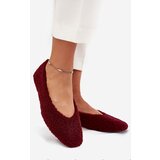 Boto Women's Ballerinas With Sheepskin Bordeaux Zimira | Shoptok.si