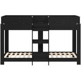 Krevet na kat za djecu Crni hrast 75 x 190 cm Konstruirano drvo | shoptok.hr