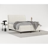 Maison de Rêve Kremno bela boxspring postelja s prostorom za shranjevanje 140x200 cm Melba – | Shoptok.si