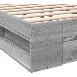vidaXL Posteljni okvir s predali siva sonoma 180x200 cm inženirski les | Shoptok.si