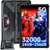 RT7 24GB/256GB/TF 1TB, 5G modra Trpežna tablica računalnik, 32000mAh 10.1" Android 13, (21316771)