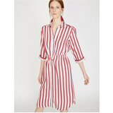 Koton Women's Red Striped Dress Cene