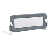  Sigurnosna ogradica za dječji krevet siva 102 x 42 cm poliester | shoptok.hr