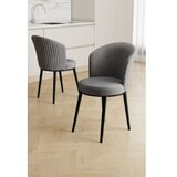 Hanah home set stolica (2 dela) risa grey black | Eponuda.com