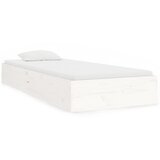 Furnova Posteljni okvir bel iz trdnega lesa 90x190 cm, (21935451) | Shoptok.si