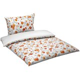 Esposa OBOJESTRANSKA POSTELJNINA 200/200 cm saten oranžna | Shoptok.si