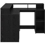  Stol s policom Crni hrast 130 x 130 x 91 cm Konstruirano drvo | Eponuda.ba