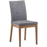 Cantus STOL, les, tekstil siva, barve hrasta | Shoptok.si