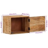  Stenska nočna omarica 40x30x25 cm trden mangov les | Shoptok.si