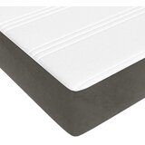  Madrac s oprugama srednje tvrdoće tamnosivi 160x220x20 cm baršunasti | shoptok.hr