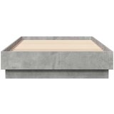  Okvir kreveta boja betona 90x200 cm od konstruiranog drva | shoptok.hr