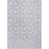 Kayoom RAVNO TKANA PREPROGA Calma 120/160 cm tkano srebrne barve | Shoptok.si