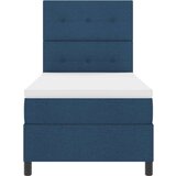 Box Spring Krevet s madracem plave boje 90x200 cm Tkanina | shoptok.hr