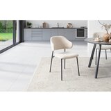 MID.YOU STOL, kovina, tekstil črna, bež | Shoptok.si