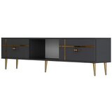 Hanah home tv polica line anthracite gold
