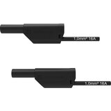 Schützinger VSFK 8700 / 1 / 50 / SW varnostni merilni kabel 4 mm moški konektor 4 mm moški konektor 50.00 cm črna 1 kos, (20423119) | Shoptok.si