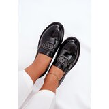 VINCEZA Lacquered Leather Moccasins On Heel | Shoptok.si