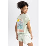 Defacto Fit Oversize Fit Crew Neck Printed Sports T-Shirt Cene