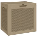  Vrtna kutija za pohranu svjetlosmeđa 55,5x43x53 cm polipropilen | shoptok.hr
