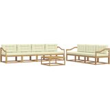  Set vanjskih sofa 7 kom. Bijela i krem | shoptok.hr