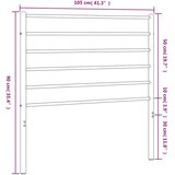 vidaXL Kovinsko vzglavje belo 100 cm | Shoptok.si
