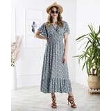 Resti Women's floral midi dress in blue- Clothing | Shoptok.si