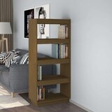 vidaXL Ormarić za knjige / pregrada boja meda 60x35x135 cm od borovine | shoptok.hr
