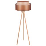  duolla - podna lampa wood boho 1xE27/15W/230V prečnik 45 cm bakarna/braon/bež | Eponuda.com