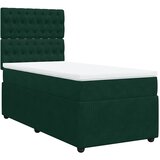 Box spring krevet s madracem tamnozeleni 80 x 200 cm baršunasti | shoptok.hr
