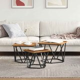  Kava Stol 3 pcs Staro drvo Inženjerska drva i čelik | shoptok.hr