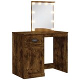  Toaletni stolić LED boja dimljenog hrasta 90 x 42 x 132,5 cm | Eponuda.ba