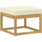  Set vanjskih sofa 7 pcs Bijela i krem Čvrsto drvo akacije | shoptok.hr