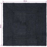  Tepisi za područja Pravokutni Tamnosiva 120 x 120 cm Juta | Eponuda.com
