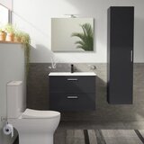 Vitra MIASET80ASET Mia 79 x 61 x 39,5 cm kopalniški sestav s stransko omarico | Shoptok.si