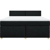  Krevet s oprugama i madracem crni 180x200 cm od tkanine | shoptok.hr