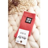Kesi Children's Smooth Socks with Pink Applique | Shoptok.si