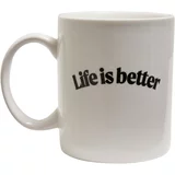MT Accessoires Life Is Better Cup white