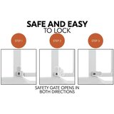 Hauck Varovalna ograja CLEAR STEP 2 + 21cm | Shoptok.si