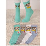 armonika Women's Scented Character Patterned Ankle Socks 4-Pack cene