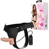  Vibrirajući strap on sa mekanim dildom Ultra, 19cm Cene
