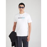 Calvin Klein Jeans Majica 'WHOLESALE' azur / črna / bela | Shoptok.si
