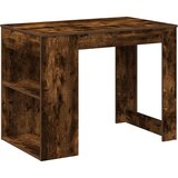 Maison Chic Pisalna miza - pisarniška miza - Računalniška miza s predalom in polico dimljeni hrast 102x62x77,5 cm, (21785012) Cene