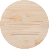 vidaXL Ploča za stol bijela Ø 80 x 2,5 cm od masivne borovine | shoptok.hr